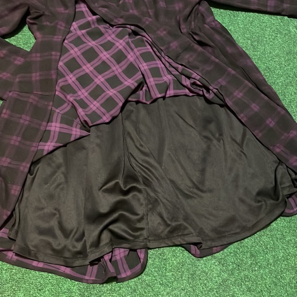 Torrid Black and Purple Midi Dress - Picture 6 of 9